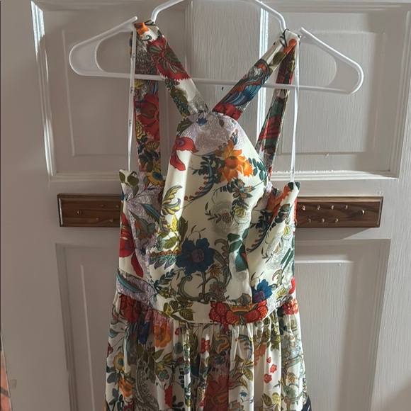 Lulu’s| ‘Lilja Cream’ Floral Halter Maxi Dress (2) - Picture 2 of 7